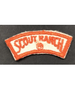Vintage Boy Scouts BSA Orange Scout Ranch Curved Segment Tab Patch 1.75&quot;... - £7.46 GBP