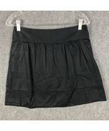 Loft Skirt Women&#39;s Size 4 Black 100% Cotton Zipper Mini - €8,56 EUR