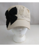 Women&#39;s Frayed Beaded Bow Design Adjustable Cadet Baseball Cap - $201.11 MXN