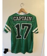 MENS Medium St. Patrick&#39;s Day #17 Captain Football Jersey Beer Drinking - $24.74