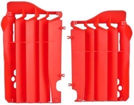 Red Polisport Radiator Guards Shields Louvers For 17-18 Honda CRF450RX CRF 450RX - $40.95