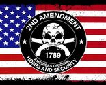 2nd Amendment America&#39;s Original Homeland Security USA Distressed 3.75x... - $2.99
