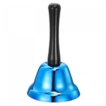 uxcell Loud Hand Bell, 75mm(2.95&quot;) Dia. Dinner Bell for Classroom, Service, Blue - £20.90 GBP