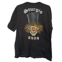 Sturgis South Dakota Rally Week 2008 T Shirt Crazy Clown Shirt Black Men... - £27.70 GBP