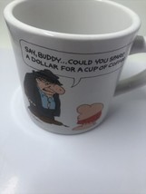 Vintage Ziggy Coffee Mug Tom Wilson 1984  Spare A Dollar For A Cup Of Co... - £4.63 GBP
