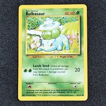 Base Set Pokemon Card: Bulbasaur 44/102 - £39.77 GBP