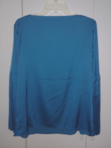 The Limited Collection Ladies 3/4-SLEEVE Pullover Teal Blue TOP-L-NWT-$69 Orig. - £21.46 GBP