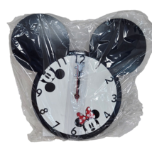 Disney Mickey &amp; Minnie Ears Wall Clock W/ Mickey Hands New Sealed - $56.05