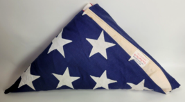Vtg Valley Forge Cotton Casket Interment United State American Flag 50 Star - £31.07 GBP