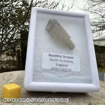 Fossil Stone Age, Flint Tool (Scraper) from North Yorkshire, UK - £19.94 GBP