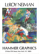 Leroy Neiman Tennis Match, 1977 - £59.67 GBP