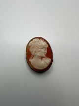 Vintage 800 Silver Cameo Pendant / Brooch 2.8cm - $49.50