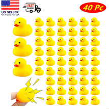 40 Pack Mini Rubber Ducky Float Duck Baby Bath Toy, Shower Bath Birthday Party - £11.06 GBP