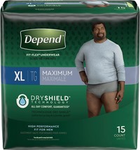 Depend FIT-FLEX Adult Underwear Pull On X-Large Disposable Heavy Absorbency, 479 - £38.02 GBP