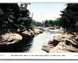 Ship Through Narrows Wisconsin Dells Killbourn WI 1908 DB Postcard T3 - £2.33 GBP