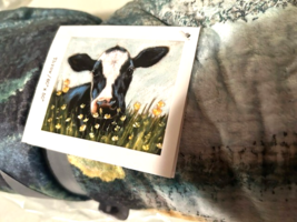 New Cow Throw Blanket- 50 x 60 in image 4