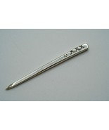 Sterling Silver Hand Made Hammered and Stamped Pirate XXX Toothpick 5cm - $67.59 CAD