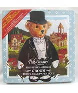 New Vtg Steiff Groom Teddy Bear Paper Doll +  Outfits Box Set Peck-Gandr... - £12.65 GBP