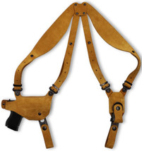 Fits CZ 75/75B/85 9mm 4.6”BBL Suede Leather Shoulder Holster Single Mag #1083#RH - £59.94 GBP