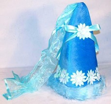 1 Little Kids Blue Princess Dressup Hat Girls New Childrens Costume Hats Play - £7.60 GBP