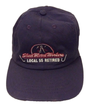 Vtg Sheet Metal Union Hat Cap USA Frank Doolittle Strapback #55 Embroidered - £12.32 GBP