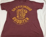 Harry Potter Gryffindor Quidditch T Shirt M Short Sleeve Red Burgundy Co... - £7.90 GBP