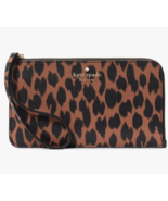 NWB Kate Spade Lucy Leopard L-Zip Wristlet KE636 Leopardo Cheetah $139 G... - £38.15 GBP