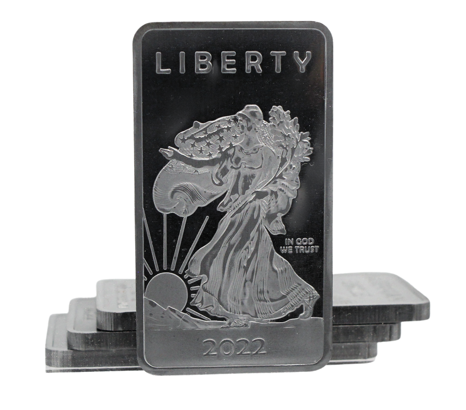 1 TROY OUNCE/OZ .999 Pure Molybdenum (Mo) Metal Walking Liberty Silver Bar- s...