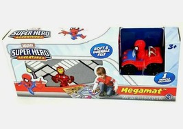 NEW SEALED 2018 TCG Marvel Super Heroes 27x31&quot; Felt Megamat w/ Spiderman Vehicle - £12.73 GBP