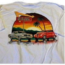 Vintage IN-N-Out Burger Arizona Classic Cars White Short Sleeve T-Shirt XXL 2XL - £37.36 GBP