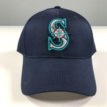 Seattle Marineros Gorra Plana Talla Única Azul Marino Curvo Ala Verde White Logo - £8.29 GBP