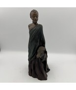 Soul Journeys Stacy Bayne Kamaou Quiet Warrior Figurine African Boy Dog ... - $693.45 MXN