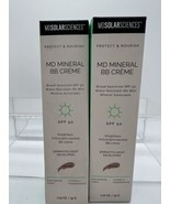 (2) Medium MDSolarSciences MD Mineral BB Creme SPF50 1.23 CC Moisturizer... - $799.28 MXN