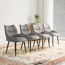 Velvet Dining Chairs Set of 4 - Modern Minimalist - £432.05 GBP