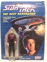 Star Trek: The Next Generation Commander Riker Action Figure 1988 Galoob... - £2.98 GBP