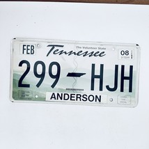 2008 United States Tennessee Anderson County Passenger License Plate 299... - £14.78 GBP