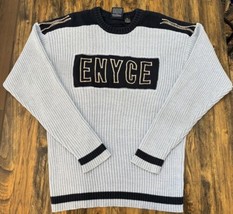 Vintage Enyce Sweater Blue Crewneck Mens 2XL Spell Out Streetwear Y2K 2000s - £19.46 GBP