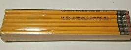  Sealed Package Of 12 Unused Fairchild Republic Company #2 Pencils Wallace  - £31.28 GBP