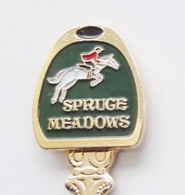 Collector Souvenir Spoon Canada Alberta Calgary Spruce Meadows Horse Jumping - £7.98 GBP