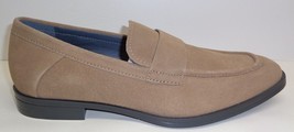 Calvin Klein Size 11.5 M KASPER SUEDE Sand Tan Slip On Loafers New Mens ... - £108.72 GBP
