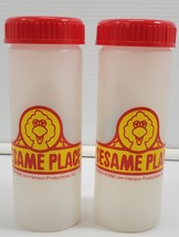 KK) Vintage Set 2 Sesame Place 1990 Plastic Drink Bottles Big Bird 10th ... - $9.89