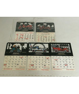 Vintage car service place calendar lot plastic cut out tops old cars sil... - $19.75