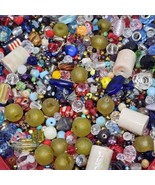 1 LB Mixed Vintage to Now Lot of GLASS Beads for Art &amp; Crafts Jewelry Ma... - £15.83 GBP