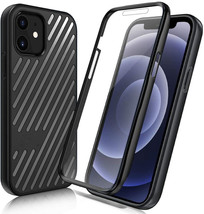 Case Compatible for iPhone 12 Mini 5G 5.4, [Built-in Screen Protector] Black - £9.30 GBP