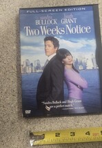 Two Weeks Notice (DVD, 2003, Full Frame) - $0.98