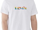 Levi&#39;s Men&#39;s Community Pride Logo Tee in White-Size XL - £16.05 GBP