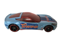 Hot Wheels 2014 Corvette Stingray Toy Police Car Light Blue HW Rescue HWPD - £2.39 GBP