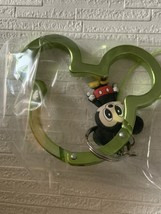 Mickey face carabiner green rubber charm - $27.45