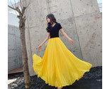 Yellow chiffon skirt 1 thumb155 crop