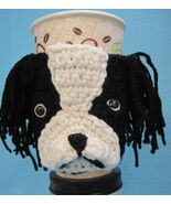 Japanese Chin Crochet Handmade Cup Cozy Holder Gifts by Bren - $24.95